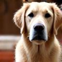 Max, ein lächelnder Golden Retriever