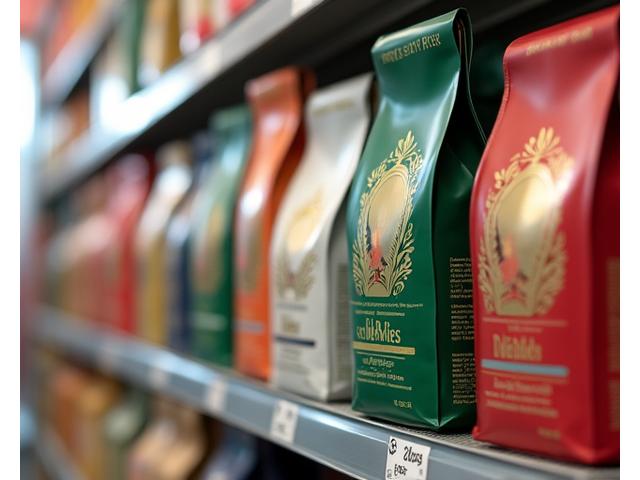 Regal mit vielen verschiedenen Private Label Produkten
